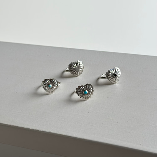 ハートコンチョ♡彫金サイズフリーシルバー950リング ハートコンチョ♡彫金サイズフリーシルバー950リング