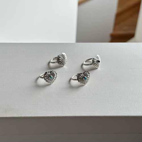 1点物手彫りコンチョ　シルバー925　ゴールド（ｋ18）インデアンジュエリー 1点物手彫りコンチョ シルバー925 ゴールド（k18）インデアン