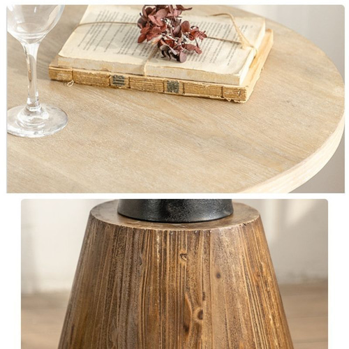 アンティーク　コーヒーテーブル　サイドテーブル　木材 サイドテーブル コーヒーテーブル ヴィンテージ調 無垢材 ナチュラル