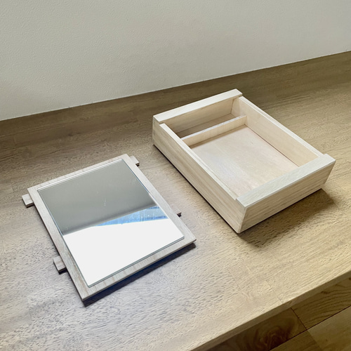 桐 メイクボックス 小物入れ ドレッサー・ミラー・鏡台 Quiet Living