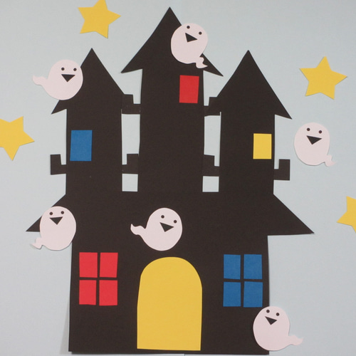 おばけ ハロウィン 吊るし飾り 壁面飾り 保育 高齢者 ペーパークラフト