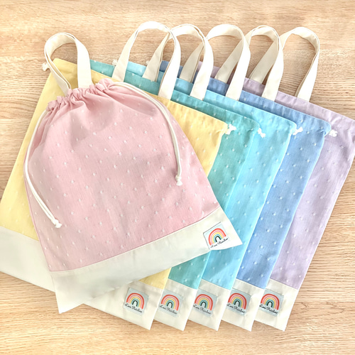 Amazon.co.jp: COLORFUL CANDY STYLE 体操服袋 持ち手マチ付き