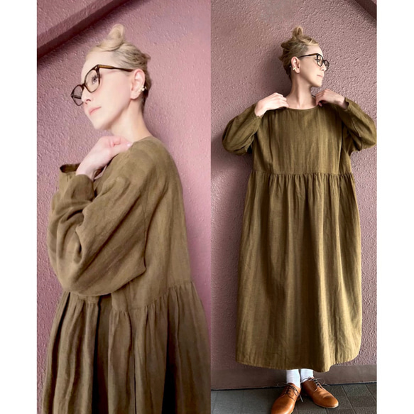 RATA❤️選擇你的尺寸❣️柔軟的日本牛仔布❤️適合成人的百搭連身裙❤️可愛又精緻，採用優質面料製成❤️經久耐穿，一季皆宜 第13張的照片