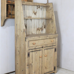 ハンドメイド　1ドロワ麦穂のカップボード 1ドロワ麦穂のカップボード 棚・シェルフ・ラック putto 通販 6816370