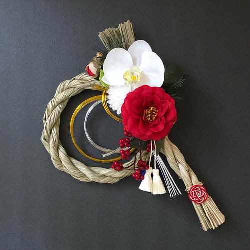 お正月しめ飾り しめ縄＊ハンドメイド お正月ハンドメイド2025】しめ縄 しめ飾り お正月飾り 新作 しめ縄