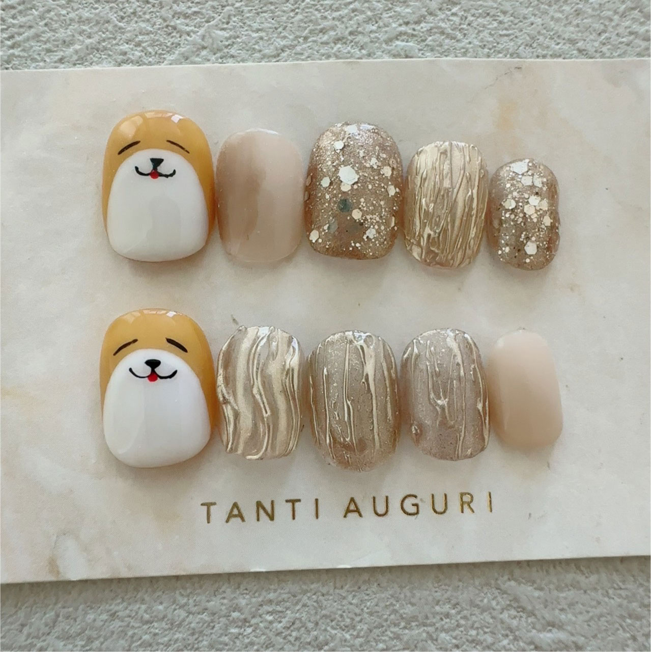 商品説明必読!!ブサカワ犬❤︎わんちゃんネイルパーツ