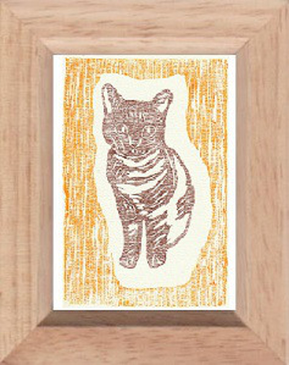 小さな額絵・ねこ/912 1枚目の画像