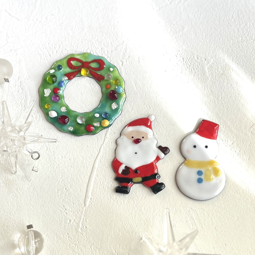 純銅板【雪だるま】七宝焼き《K72-042》 その他素材 Sippou Japan 通販