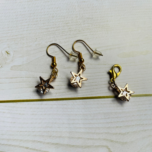 a62 チョーカー＋ピアス+チャームの3点セット その他アクセサリー mimi 