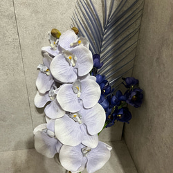 ☆日本製 ☆アートフラワー 造花 ブルースターローズ高さ55cm 花束・アレンジメント