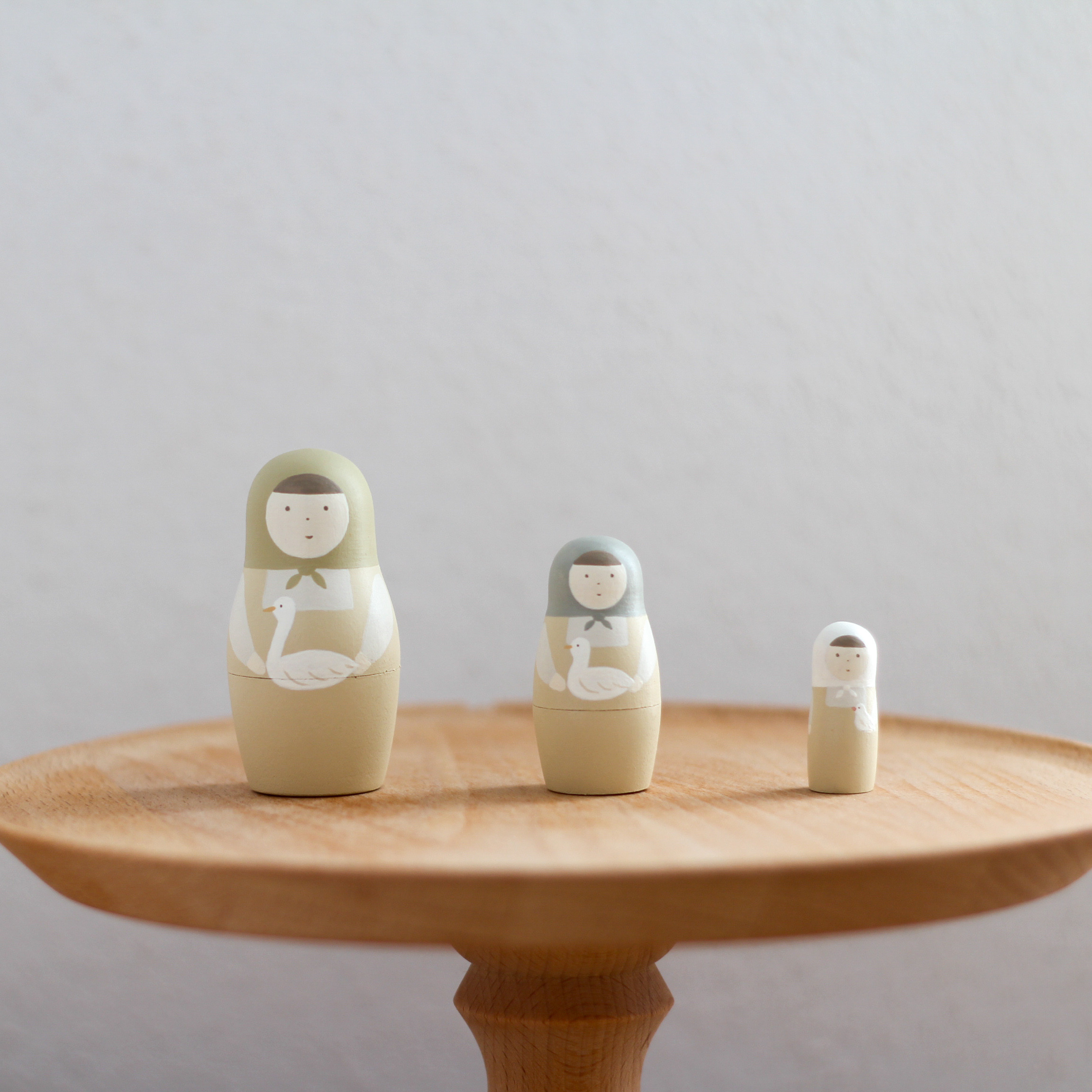 しろいとりマトリョーシカ