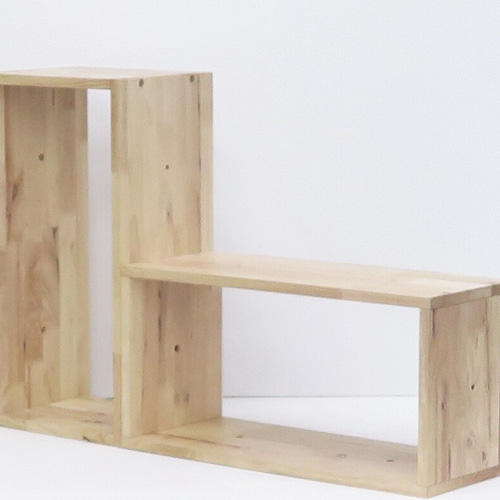 木製箱】 収納ボックス 無垢｜キューブ｜絵本棚｜雑誌入れ 長方形の箱