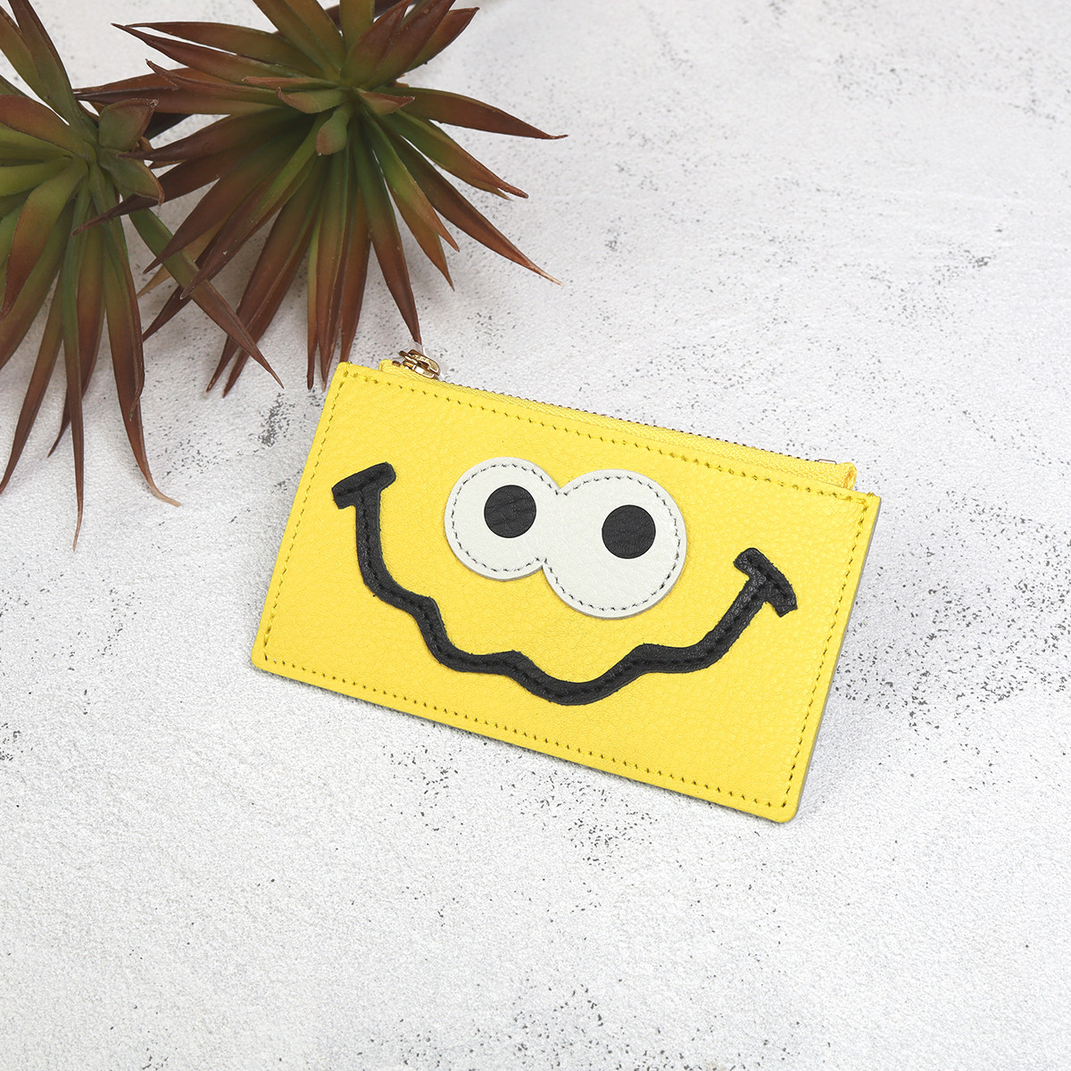 【レモン】思わず誰かに見せたくなる/身軽に時短決済♪最軽量のスマート財布/フラグメントケース【キョロメver.】