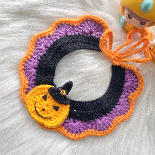 EMY's Gallery 猫襟 ワンちゃん襟 首輪 カギ編み 犬襟 つけ襟