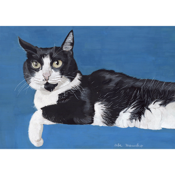 猫イラスト「ウメ8」原画 イラスト 安部円子 通販 18290557
