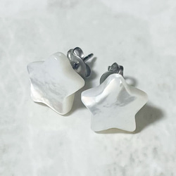 ピアス 白蝶貝ピアス 白蝶貝 シェル スタッドピアス pt900
