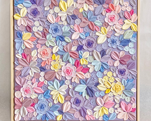 テクスチャーアート　絵画　インテリア　花　現代アート　アートパネル c0ef462101481901ce34a746116e06