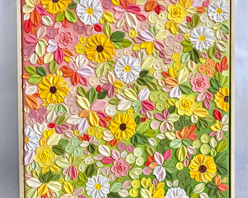 テクスチャーアート　絵画　インテリア　花　現代アート　アートパネル　原画 Amazon.co.jp: テクスチャーアート 絵画 アートパネル フラワー