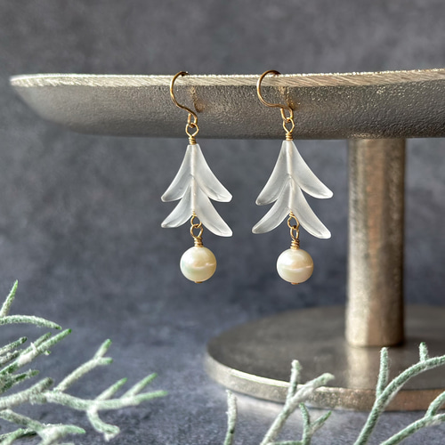 ラスト1点！Creema限定*早割クリスマス2024*天然石のホワイト  