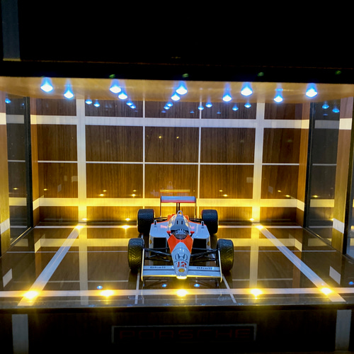 1/18展示可・モダンレトロ・ディスプレーBOX/2色LED20灯・ネオ