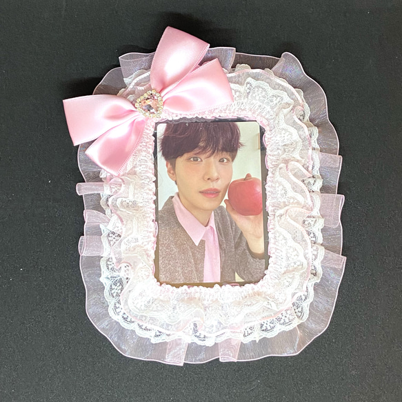 リボントレカケース トレカケース レースデコ 硬質ケース リボン