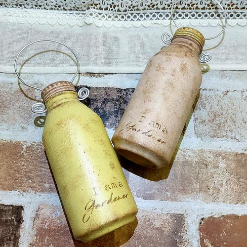 リメイク缶 リメ缶 2点セット 多肉植物 プランター 多肉植物 Felice