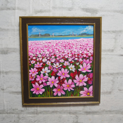 油絵 絵画 【青空に咲くミモザ】 絵画 HR 通販 14401239