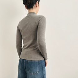 【今年大人気‼カットソー3枚セット】ハーフハイネック★モノクロ系★モダール保温機能繊維★T-110-s 7枚目の画像