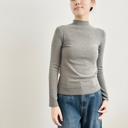 【今年大人気‼カットソー3枚セット】ハーフハイネック★モノクロ系★モダール保温機能繊維★T-110-s 8枚目の画像