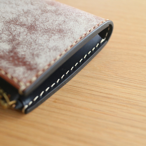 一点物即納品】L字ファスナー小さい財布 ～イタリアンレザー