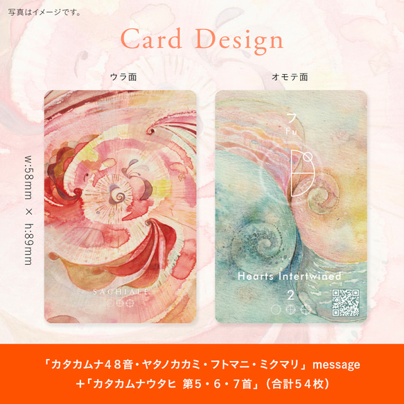 カタカムナ オラクルカード　『ー48音の響きー カタカムナおみくじカード～ヨソヤコト～』 2枚目の画像