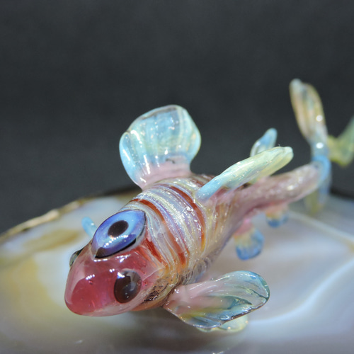 ガラス細工 熱帯魚 魚 置物 はためい インテリア小物