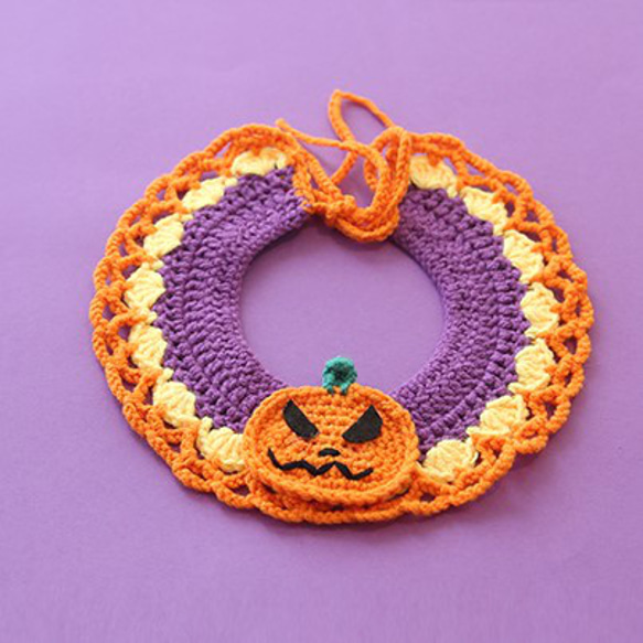 EMY's Gallery 猫襟 ワンちゃん襟 首輪 カギ編み 犬襟 つけ襟