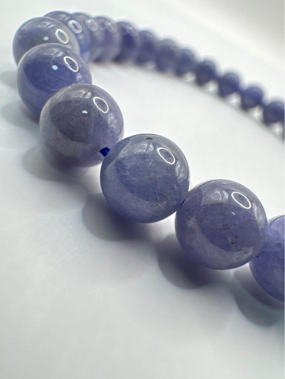 タンザナイト6.5mm 天然石 ブレスレット タンザナイト6.5mm 天然石