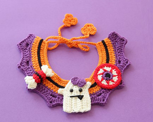 EMY's Gallery 猫襟 ワンちゃん襟 首輪 カギ編み 犬襟 つけ襟