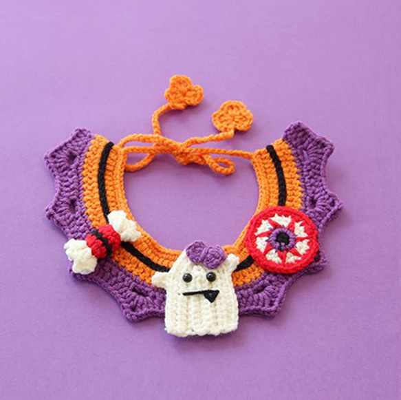 EMY's Gallery 猫襟 ワンちゃん襟 首輪 カギ編み 犬襟 つけ襟