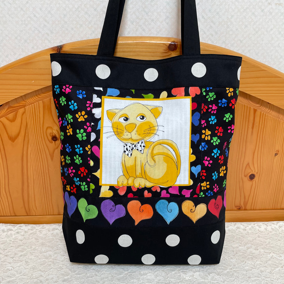 ハンドメイド ロラライハリス トートバッグ ロラライハリス トートバッグ＊ソーイング トートバッグ YUKI