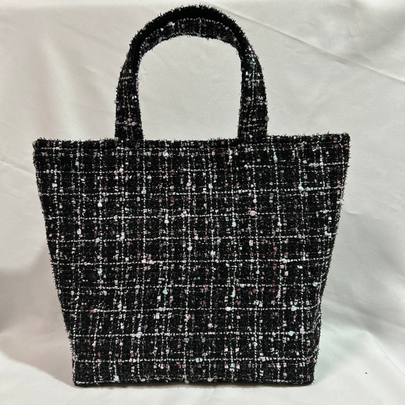 ☆非売品☆ ツイードミニバッグ ブラック ツイードバッグ ブラック 黒 サブバッグ フォーマル ミニトートバック
