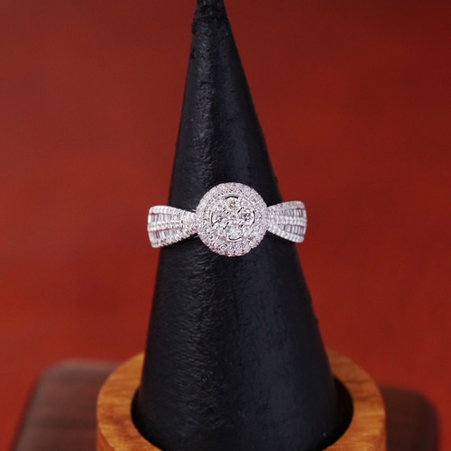 k18天然ダイヤモンドリング1ct