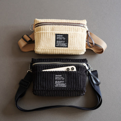 秋冬カジュアルショルダーバッグ【コーデュロイ/ミニショルダーバッグ