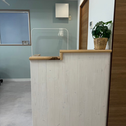 【段差】カウンター　レジ　幅90✖︎高さ105✖︎奥行き38センチ 9枚目の画像