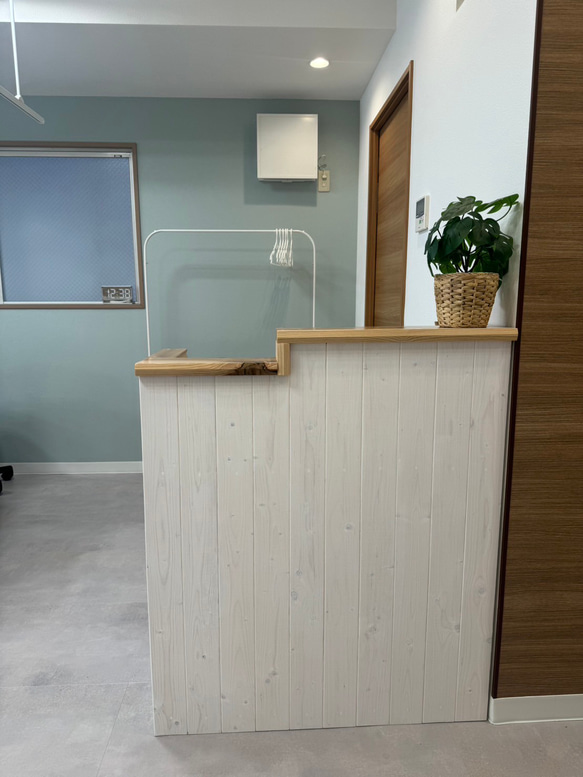 【段差】カウンター　レジ　幅90✖︎高さ105✖︎奥行き38センチ 9枚目の画像