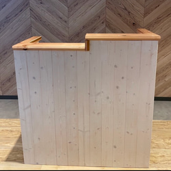 【段差】カウンター　レジ　幅90✖︎高さ105✖︎奥行き38センチ 5枚目の画像