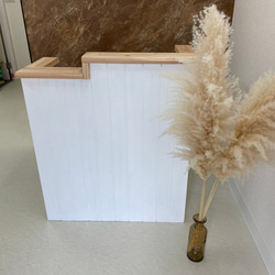 【段差】カウンター　レジ　幅90✖︎高さ105✖︎奥行き38センチ 2枚目の画像