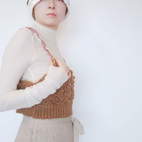 かぎ針編みのビスチェ タンクトップ・キャミソール MIKI 通販