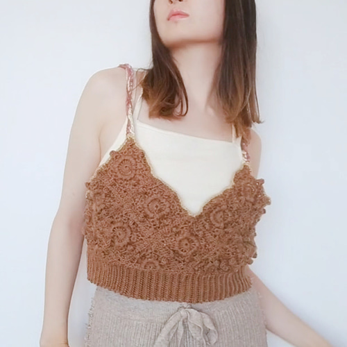 かぎ針編みのビスチェ タンクトップ・キャミソール MIKI 通販