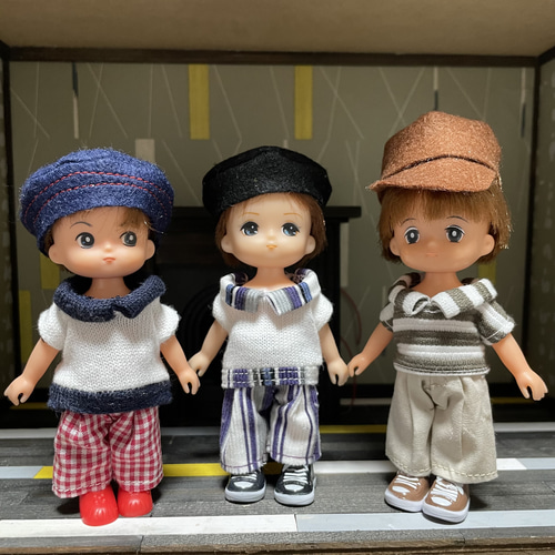 R2409ミキちゃんマキちゃんフレンド りくくん ハンドメイド 服 