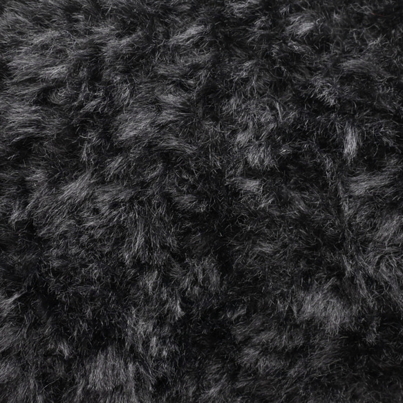 超早割クリスマス✨レースのリボンで結ぶ、ふわふわファー×パールビーズ ネックウォーマー《ブラック》 9枚目の画像