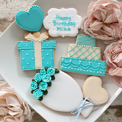 ［2週間以降のご予約受付中］新バージョン！【アイシングクッキー】お好きな色で作れるバースデーアイシングクッキーセット 2枚目の画像