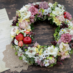 リース。ジュリアンです。 ジュリアンのリース(案)＊大人っぽく華やかな色合いで